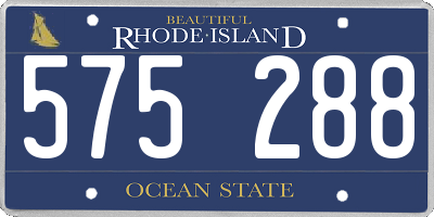 RI license plate 575288