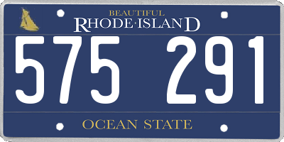 RI license plate 575291
