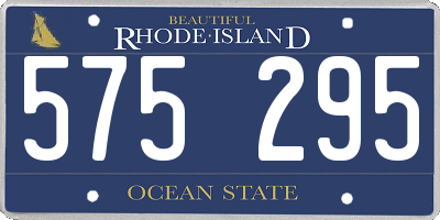 RI license plate 575295