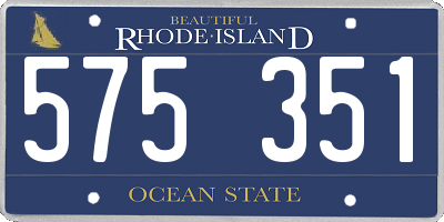 RI license plate 575351