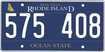 RI license plate 575408