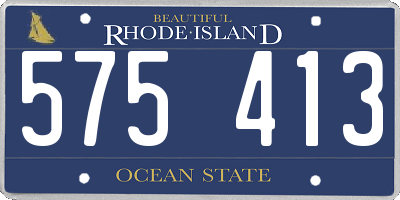 RI license plate 575413