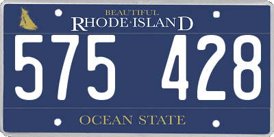 RI license plate 575428