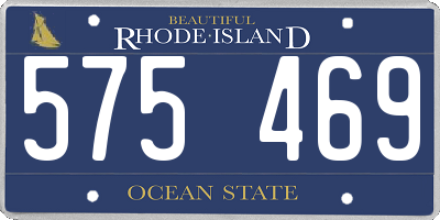 RI license plate 575469