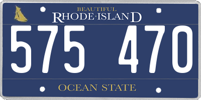 RI license plate 575470
