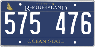RI license plate 575476