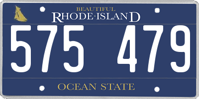 RI license plate 575479