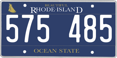 RI license plate 575485