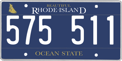 RI license plate 575511