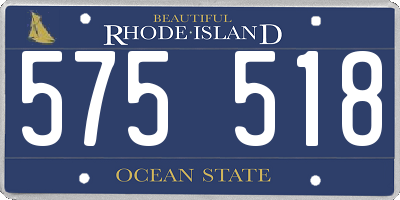 RI license plate 575518