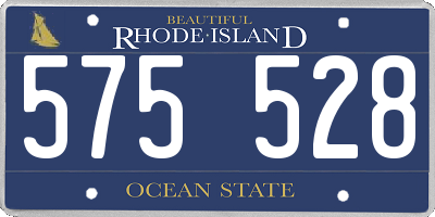 RI license plate 575528