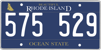 RI license plate 575529