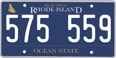 RI license plate 575559
