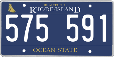 RI license plate 575591