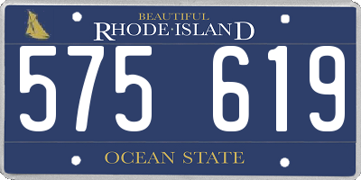 RI license plate 575619