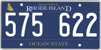 RI license plate 575622