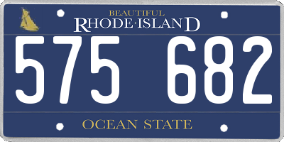 RI license plate 575682