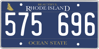 RI license plate 575696