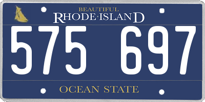 RI license plate 575697