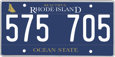 RI license plate 575705