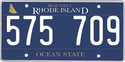 RI license plate 575709