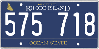 RI license plate 575718