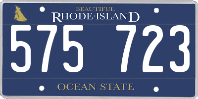 RI license plate 575723