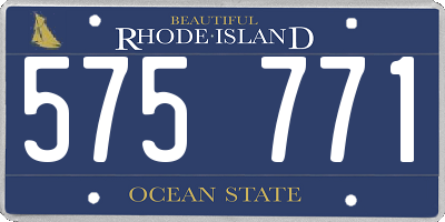 RI license plate 575771