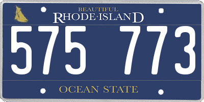 RI license plate 575773
