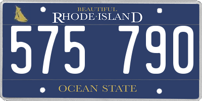 RI license plate 575790