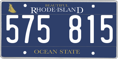 RI license plate 575815