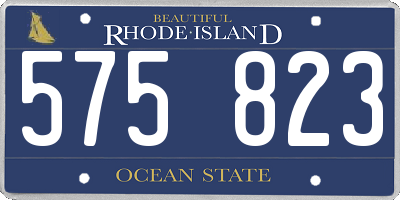 RI license plate 575823