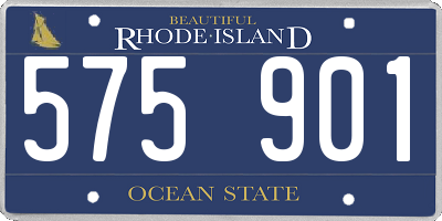 RI license plate 575901