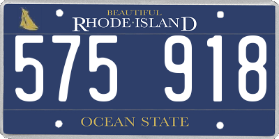 RI license plate 575918