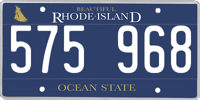 RI license plate 575968