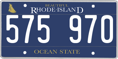 RI license plate 575970