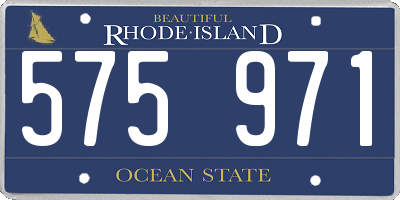 RI license plate 575971