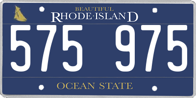 RI license plate 575975