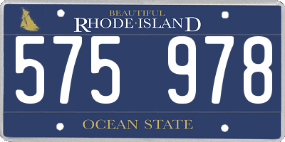 RI license plate 575978