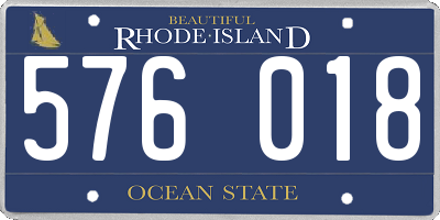 RI license plate 576018
