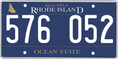 RI license plate 576052