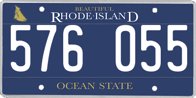 RI license plate 576055