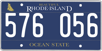 RI license plate 576056