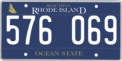RI license plate 576069
