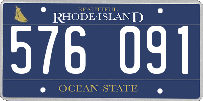 RI license plate 576091