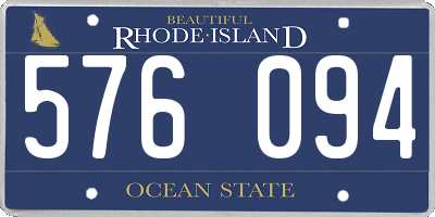 RI license plate 576094