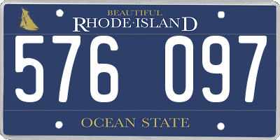 RI license plate 576097