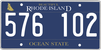 RI license plate 576102
