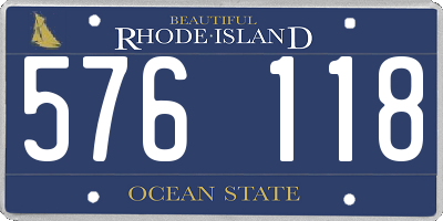 RI license plate 576118