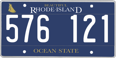 RI license plate 576121